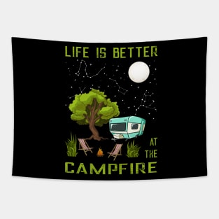 Camping Life is better at Campfire Tapestry