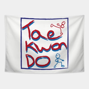 Taekwondo Box Logo Tapestry