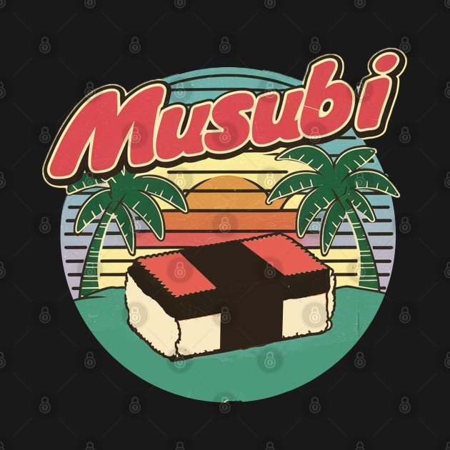 Japanase Hawaiian Spam Musubi Retro 90s Kawaii Hawaii by Moulezitouna