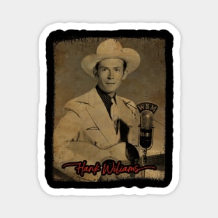 80s Classic Hank Williams Magnet