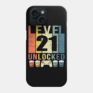 Level 21 Unlocked | 21st Birthday turning 21 years old gift Phone Case