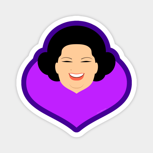 Montserrat Caballé Magnet by tuditees