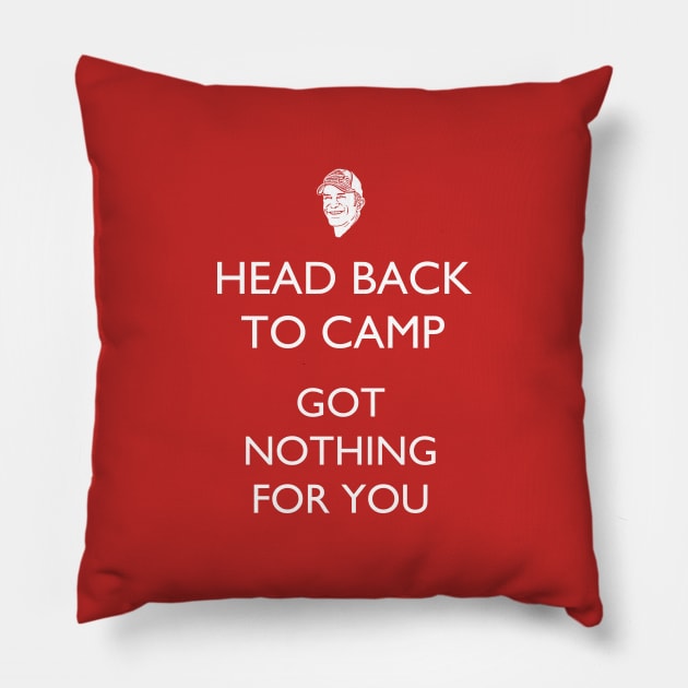 Head Back to Camp - Survivor/Probst Pillow by TARDISRepairman