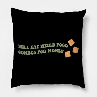 Will Eat Weird Food Pillow