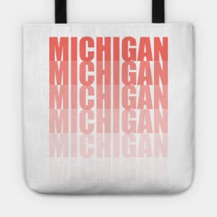 Michigan Gradient in Living Coral Tote