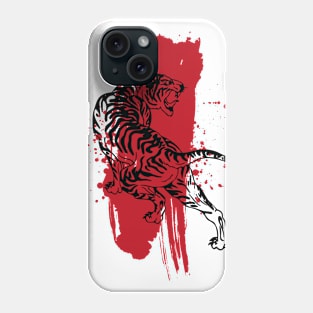 Tiger and ink Phone Case