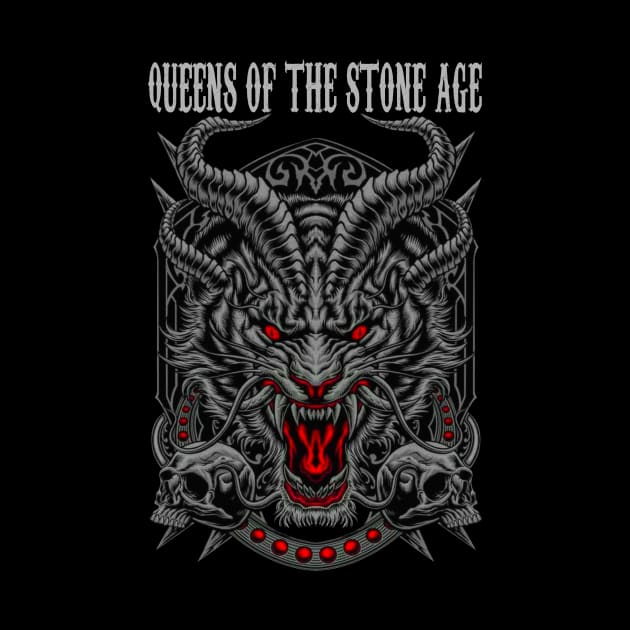 QUEENS OF THE STONE AGE BAND MERCHANDISE by Rons Frogss