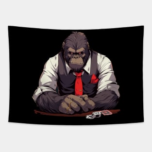 gorilla play poker Tapestry