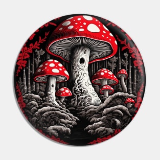 Amanita Muscaria Mushroom Pin