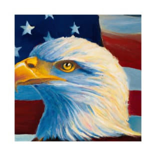 American Flag and Bald Eagle 3 T-Shirt