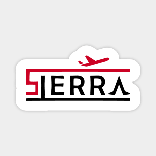 SIERRA Aviation Phonetic Alphabet Pilot Airplane Magnet