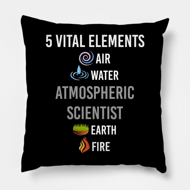 5 Elements Atmospheric Scientist Pillow by blakelan128