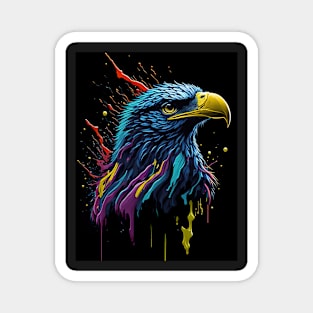 Splash Art of a Majestic Eagle Magnet