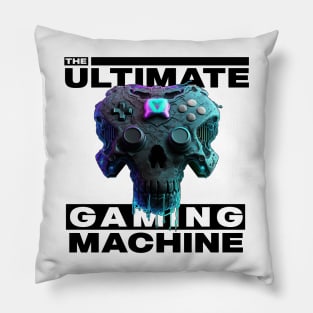 Gamer's Cybernetic Skull Pillow