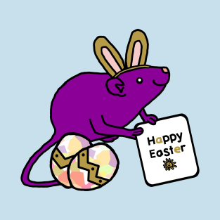 Happy Easter Bunny Ears Rat T-Shirt