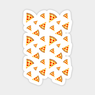 Cool and fun pizza slices pattern hot pink fun girly foodie Magnet