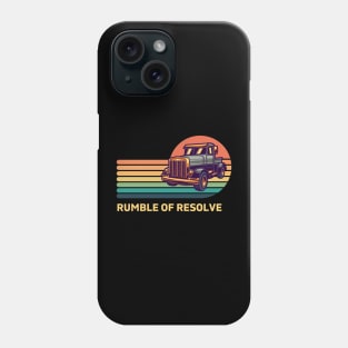 Rumble of Resolve  - classic style Phone Case