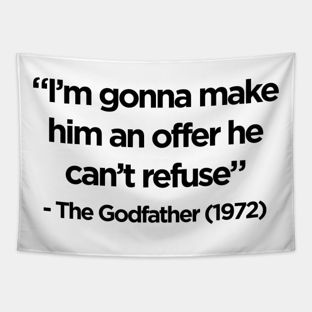 The Godfather Iconic Quote Tapestry by boyznew