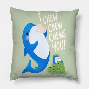 Valentine Brucie: I chew chew chews you! Pillow