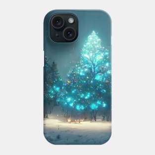 Winter Holiday Chrismas tree Landscap gift designs Series 01 Phone Case