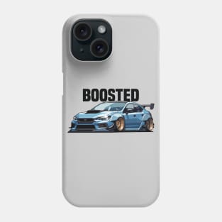 Subaru STI Car Art - Impreza WRX Boosted Widebody Modified JDM Car Phone Case