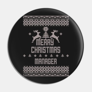 Merry Christmas MANAGER Pin