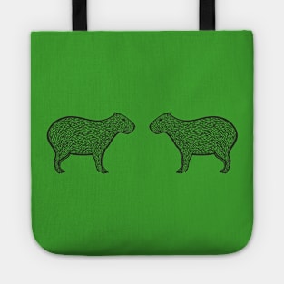 Capybaras in Love - cute capybara design - light colors Tote