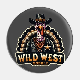 Wild West Gobble - Thanksgiving gift design Pin