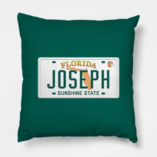 Joseph License Plate - FL Pillow