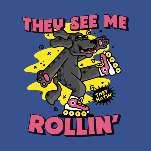 They See Me Rollin' They Hatin' // Rollerblading Dog by Now Boarding