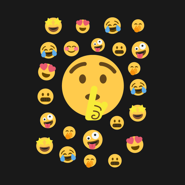 Funny Emoji Sticker Smile Happy Emotion Secret by BoncArt