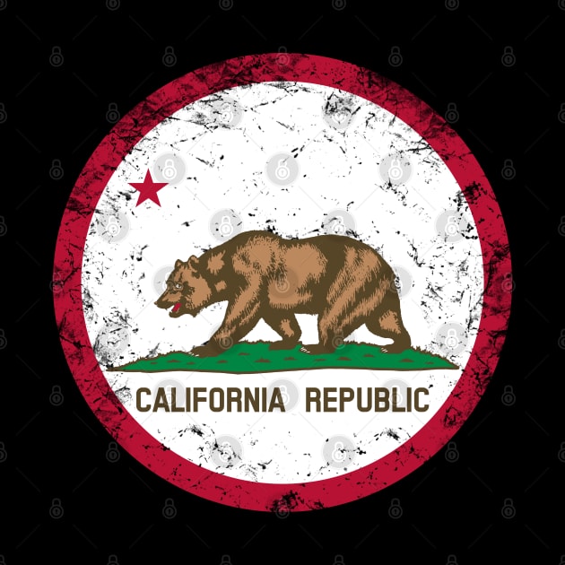 Vintage California Republic Flag by Scar