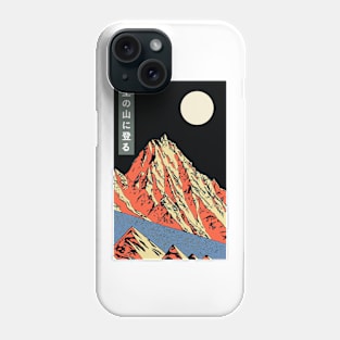 Jagged Mountain During Full Moon | Seneh Design Co. Phone Case