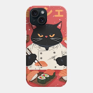 Japanese Cat Sushi Phone Case