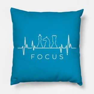 Chess Focus Heartbeat Pillow