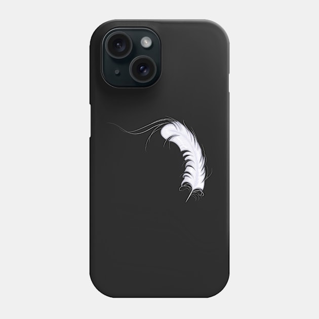 White feather of the angel Phone Case by Blackmoon9