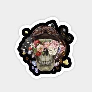 Skull Poker Magnet