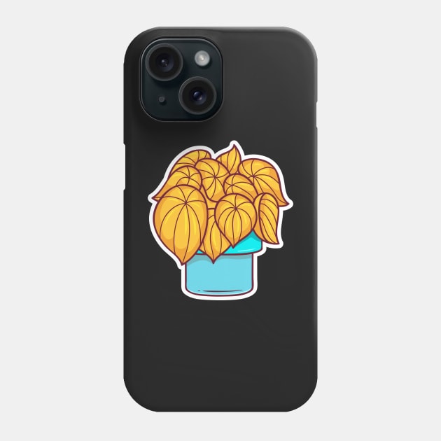 Yellow Peperomia | Cute Plant Phone Case by gronly