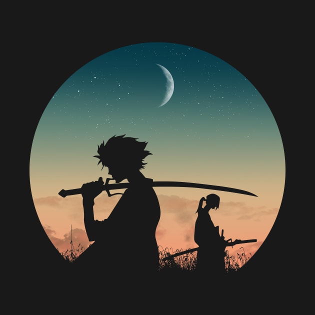 Samurais under the moon by ddjvigo