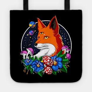 Psychedelic Fox Tote