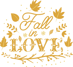 Fall in Love Shirt - Fall Shirts - Fall Tshirts - Fall Womens Shirts - Graphic Tee - Womens Graphic Tee - Cute Fall Shirts Magnet