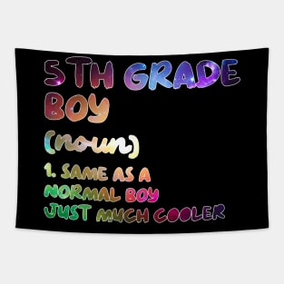 5th Grade Boy Definition Funny Back To School Student Tapestry