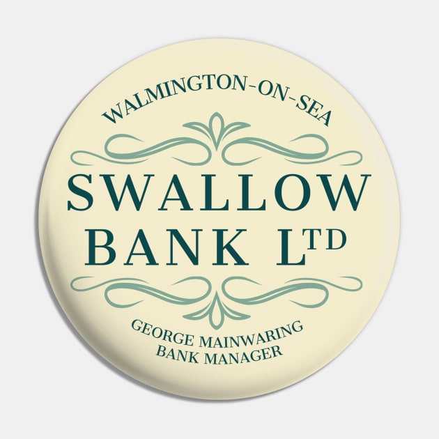 Dad's Army Swallow Bank Mainwaring Pike Jones Pin by SonnyBoyDesigns