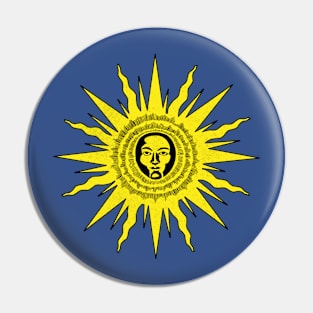 Sun worship Pin