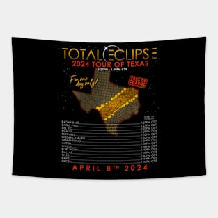 Total Solar Eclipse 2024 Tour Of Texas Tapestry