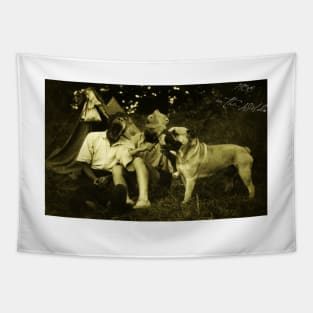 Weekend Camping (vintage) Tapestry