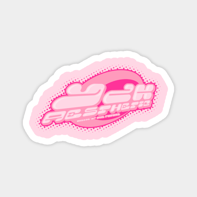 y2k aesthetic PINK Magnet by Y2kenthusiast