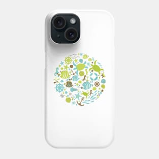 Save The Ocean Keep The Sea Plastic Free Turtle Scene Phone Case