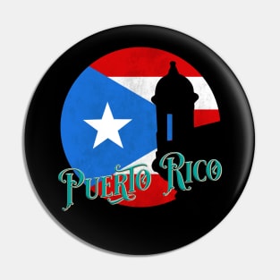 Puerto Rico Pearl of the Caribbean Pin