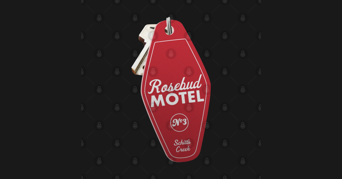 Schitt S Creek Rosebud Motel Key Tag Retro Design In Red